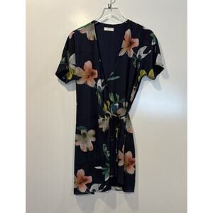 Aritzia‎ Babaton Floral Wallace Wrap Dress Womens Size Small (1504)